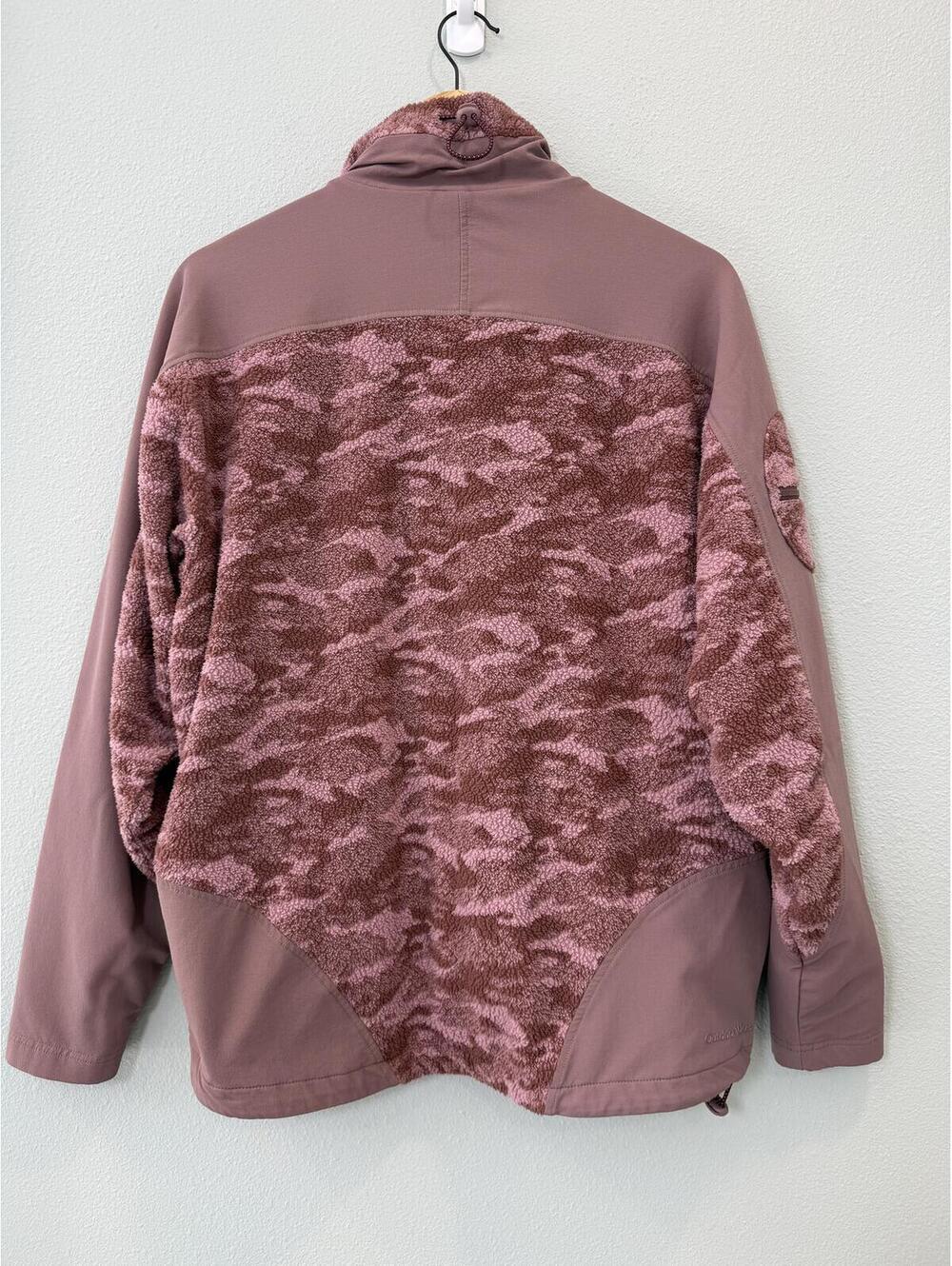Outdoor Voices Primo-Fleece Full Zip Jacket In Deep Taupe - Women's Medium - Picture 6 of 9
